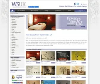 Wallstickersuk.org.uk(Stylish Wall Stickers and Wall Decals For Your Home) Screenshot
