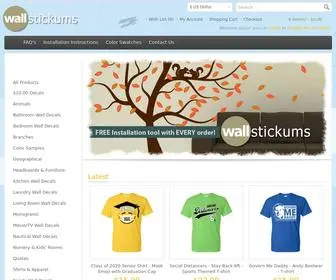 Wallstickums.com(Registrant WHOIS contact information verification) Screenshot