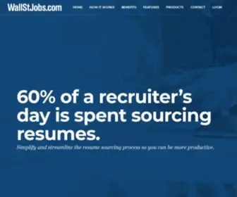 Wallstjobs.com(Search, Screen, Deliver) Screenshot