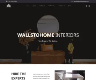 Wallstohomeinteriors.com(Wallstohome Interiors) Screenshot