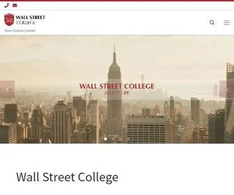 Wallstreet.edu.au(Wall Street College) Screenshot