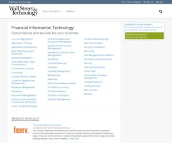 Wallstreetandtechguide.com(Directory of Financial Information Technology Companies) Screenshot