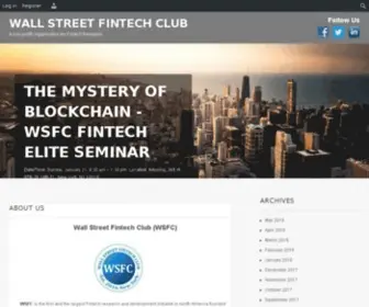 Wallstreetfintechclub.com(Wall Street Fintech Club) Screenshot