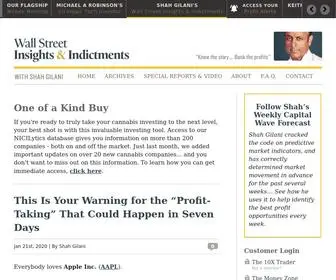 Wallstreetinsightsandindictments.com(Shah Gilani's Wall Street Insights & Indictments) Screenshot