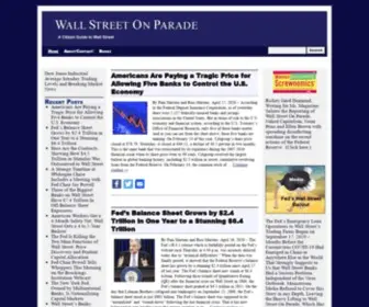 Wallstreetonparade.com(Wall Street On Parade) Screenshot
