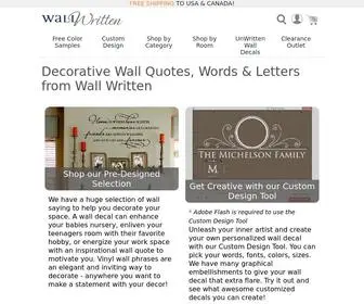 Wallwritten.com(Wall Quotes) Screenshot