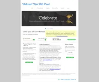 Walmartgift.com(Walmart Visa Gift Card) Screenshot