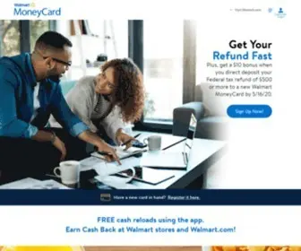 Walmartmoneycard.com(Reloadable Debit Card Account that Earns You Cash Back) Screenshot