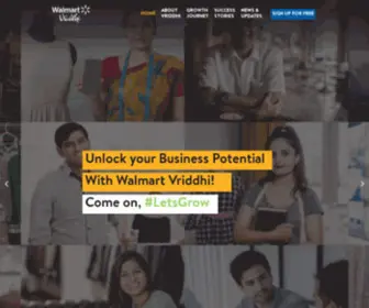 Walmartvriddhi.org(MSME Training Program Online) Screenshot