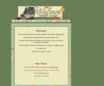 Walmetmainecoon.com(Walmet Maine Coons) Screenshot