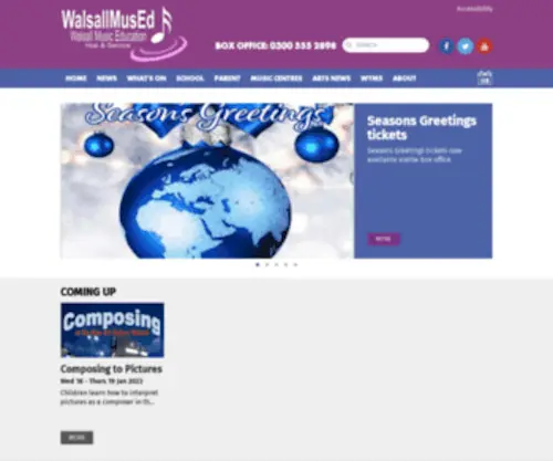 Walmused.co.uk(Walsall Music Education Hub) Screenshot