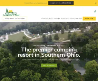 Walnutcreekcampground.com(Walnut Creek Campground & Resort) Screenshot