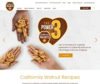 Walnuts.org(California Walnuts) Screenshot
