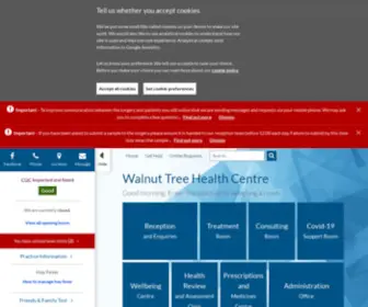 Walnuttreehealthcentre.co.uk(Walnut Tree Health Centre) Screenshot