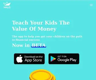 Walo.app(The app to teach your kids the value of money) Screenshot