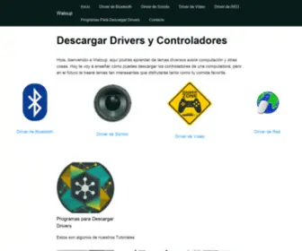 Waloup.com(Descargar Drivers y ControladoresWaloup) Screenshot