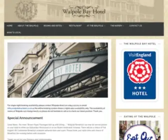 Walpolebayhotel.co.uk(The Walpole Hotel) Screenshot