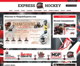 Walpoleexpress.com(Walpole Express Hockey) Screenshot