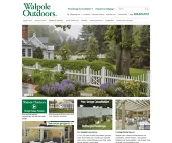 Walpoleoutdoors.com(Custom Pergolas) Screenshot