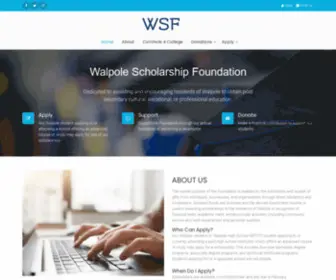 Walpolescholarshipfoundation.org(Walpolescholarshipfoundation) Screenshot