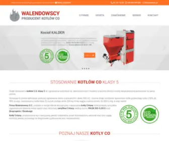 Walsc.com.pl(Producent kotłów CO) Screenshot