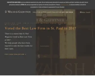 Walsh-Gaertner.com(Law firm) Screenshot