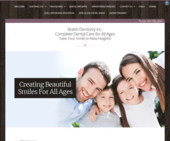 Walshdentistry.ca(Walsh Dentistry Inc) Screenshot