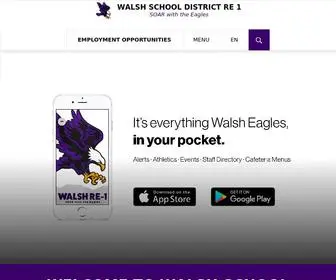 Walsheagles.com(Walsh School District RE 1) Screenshot