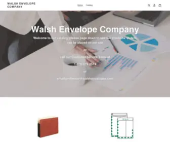 Walshenvelopes.com(Create an Ecommerce Website and Sell Online) Screenshot