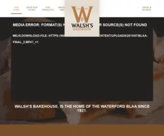 Walshsbakehouse.ie(Walsh's Bakehouse) Screenshot