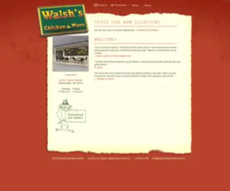 Walshschickenandmore.com(Walsh's Chicken & More) Screenshot