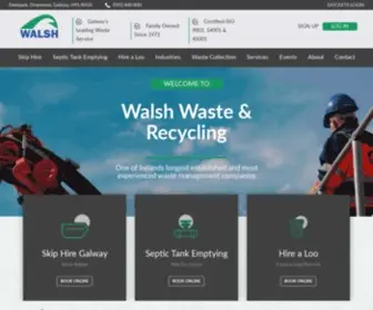 Walshwaste.com(Walsh Waste Management & Recycling Galway) Screenshot