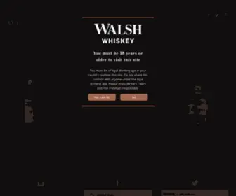 Walshwhiskey.com(Walsh Whiskey) Screenshot