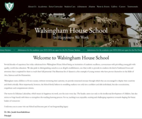 Walsinghamschool.org(Walsingham House School) Screenshot