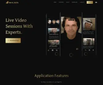 Walsos.com(Video Session With Experts) Screenshot