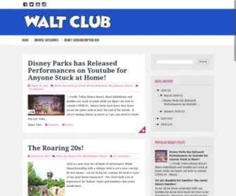 Waltclub.com(Walt Club) Screenshot