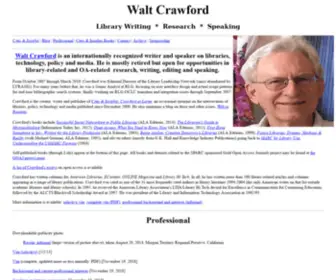 Waltcrawford.name(Walt Crawford) Screenshot