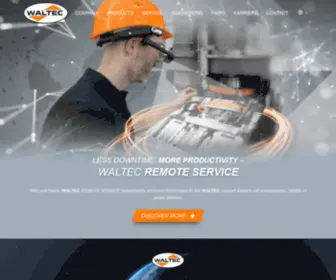 Waltec.de(Machinery for the Glass Industry) Screenshot