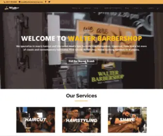 Walterbarbershop.com(Walter® Barbershop) Screenshot