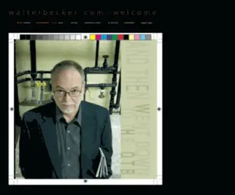 Walterbecker.com(Official walter becker) Screenshot