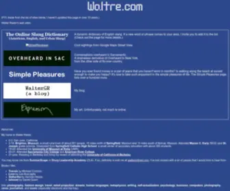 Waltergr.com(Walter Rader's) Screenshot