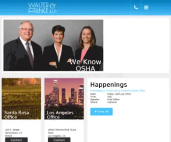 Walterlaw.com(Cal/OSHA Regulations Attorney at Law) Screenshot