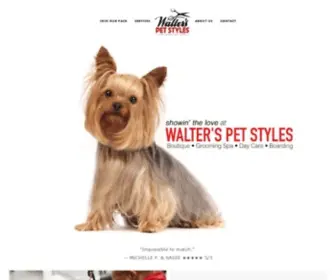 Walterspetstyles.com(Walter&#039;s Pet Styles) Screenshot