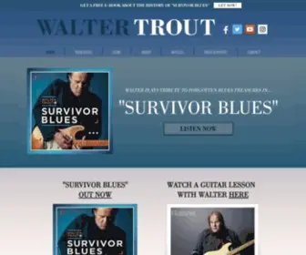 Waltertrout.com(Walter Trout) Screenshot