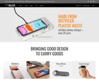 Walterwallet.com(Bringing good design to carry goods) Screenshot