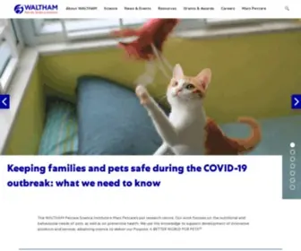 Waltham.com(Waltham Petcare Science Institute) Screenshot