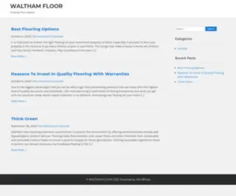 Walthamfloor.com(Floating Floor Experts) Screenshot