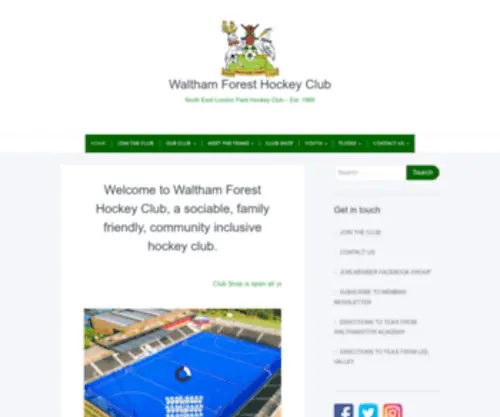 Walthamforesthc.co.uk(Waltham Forest Hockey Club) Screenshot