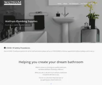 Walthamplumbing.co.uk(Plumbing Parts and Fittings for Kitchens and Bathrooms) Screenshot