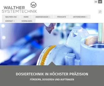 Walther-SYstemtechnik.com(Dosiertechnik und Auftragssysteme von Walther Systemtechnik) Screenshot